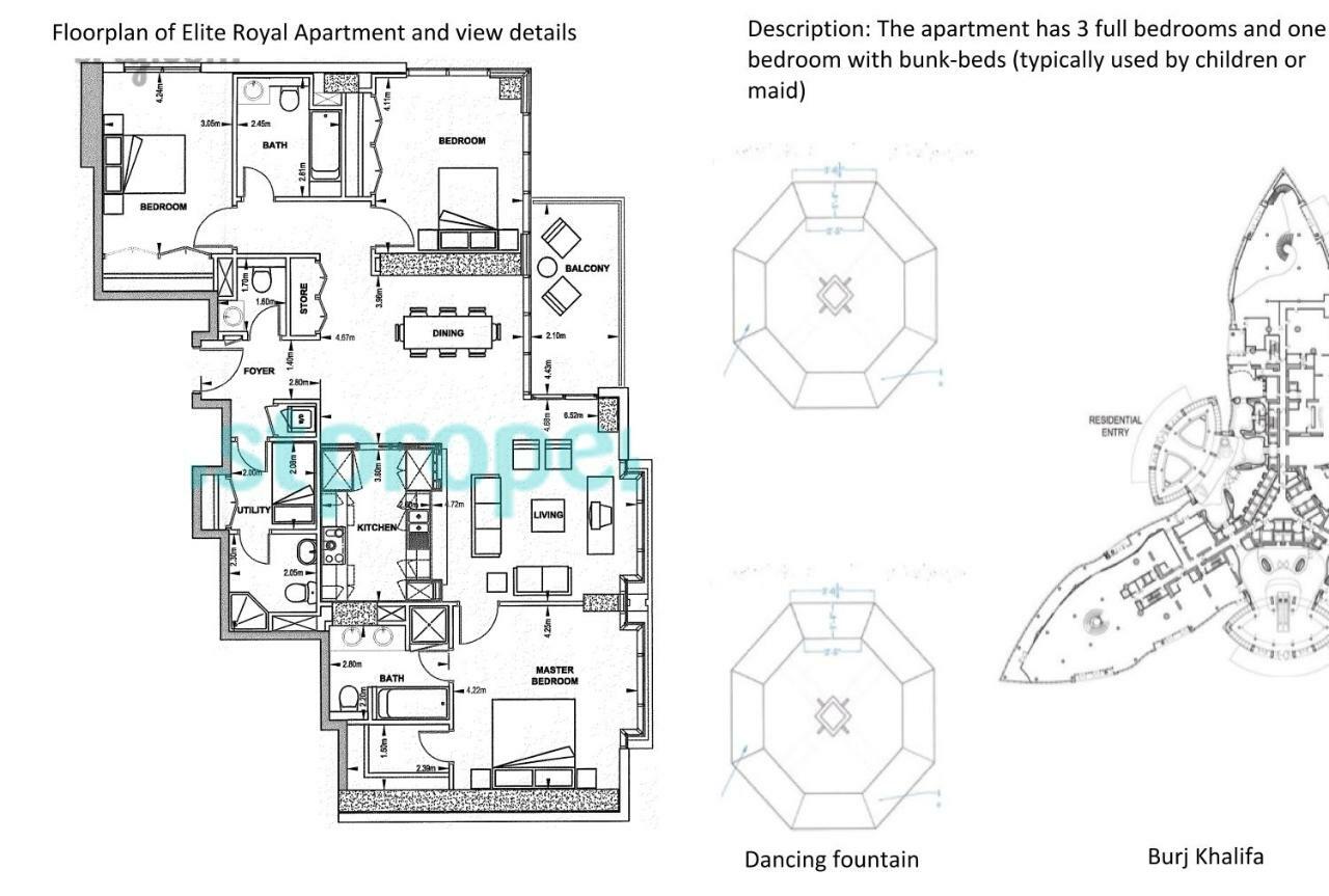 Elite Royal Apartment | Burj Residences Tower 5 | Gold Dubaj Kültér fotó